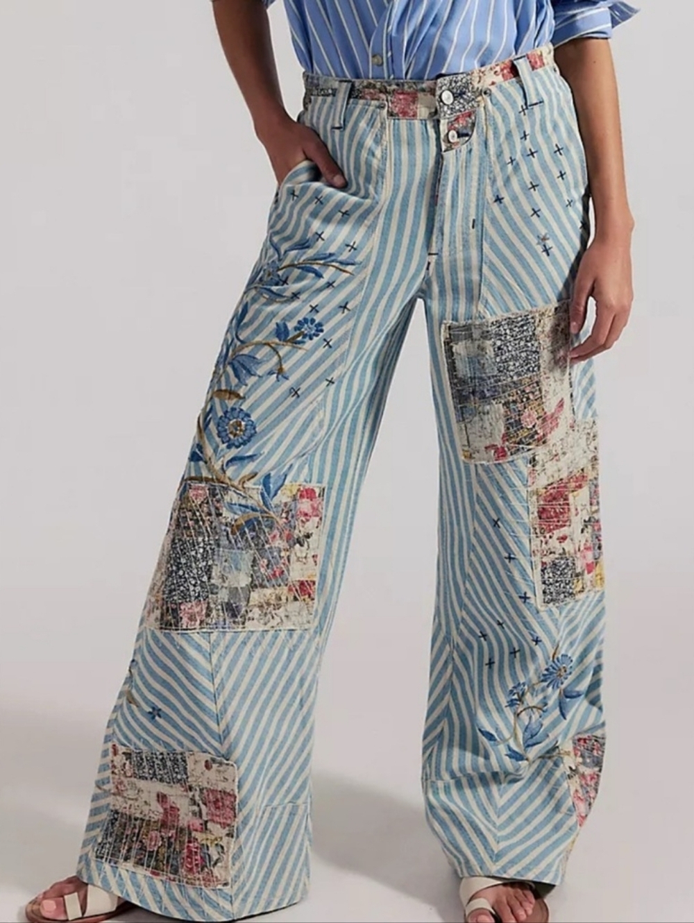 Free People Runyon Patched Craft Pants - Picture 5 of 5